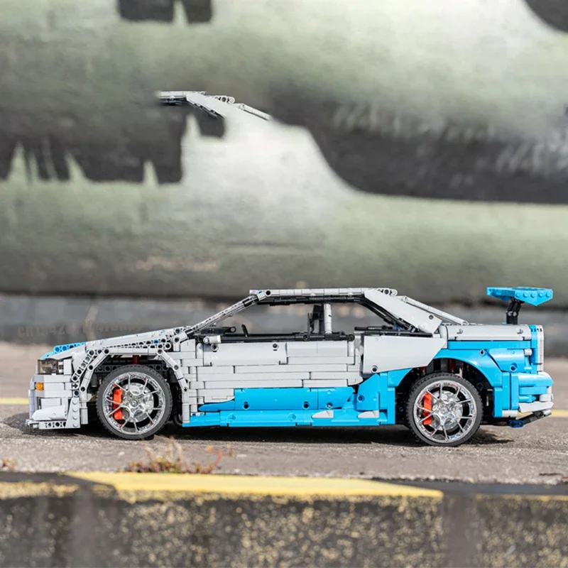 Model Kit R34 - 3383 個スーパーカーモデル構築キットブロックセルフロックレンガおもちゃクリスマスギフト