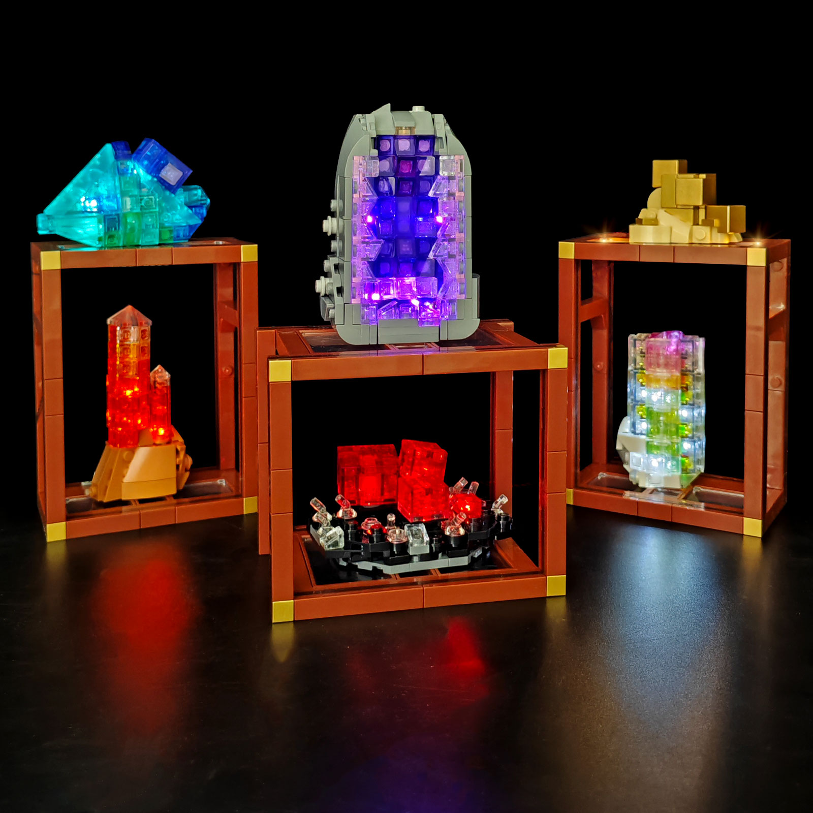 Model Kit Instructions - LYBMTWF LED 照明キットはレゴ 21362 ミネラルコレクションビルディングブロックと互換性があります (モデルブロックは含まれません)