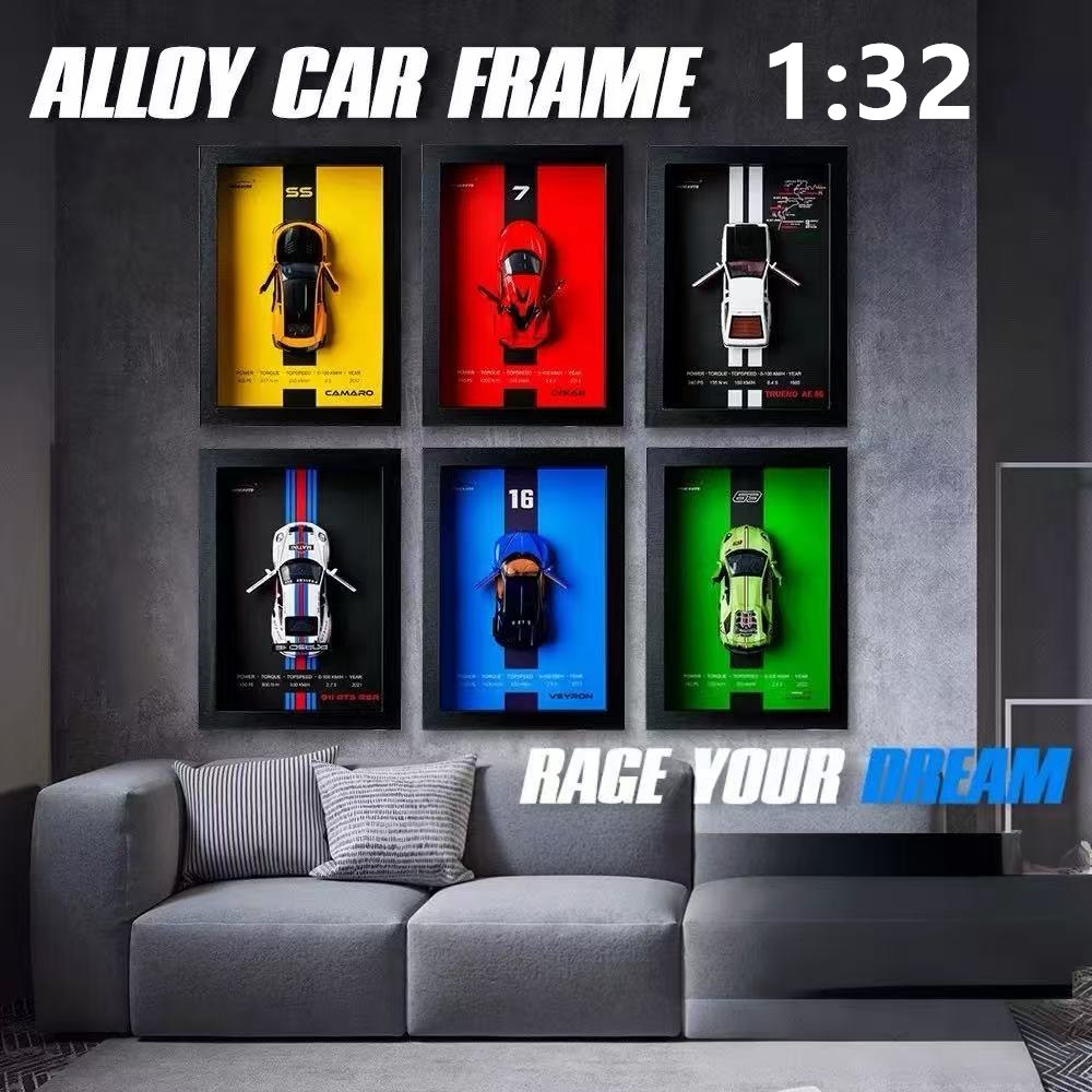 Model Kit Ae86 - 合金車モデル玩具,子供用モデル,1:32,ae86,911,lp780,吊り下げペイント,額縁,合金車,トラック
