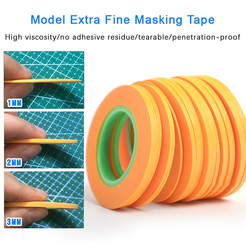 Masking Tape Thin - モデルスプレーコーティングカラー超テープファインガンダム DIY 特殊マスキングワイド 1 ミリメートル/2 ミリメートル/3