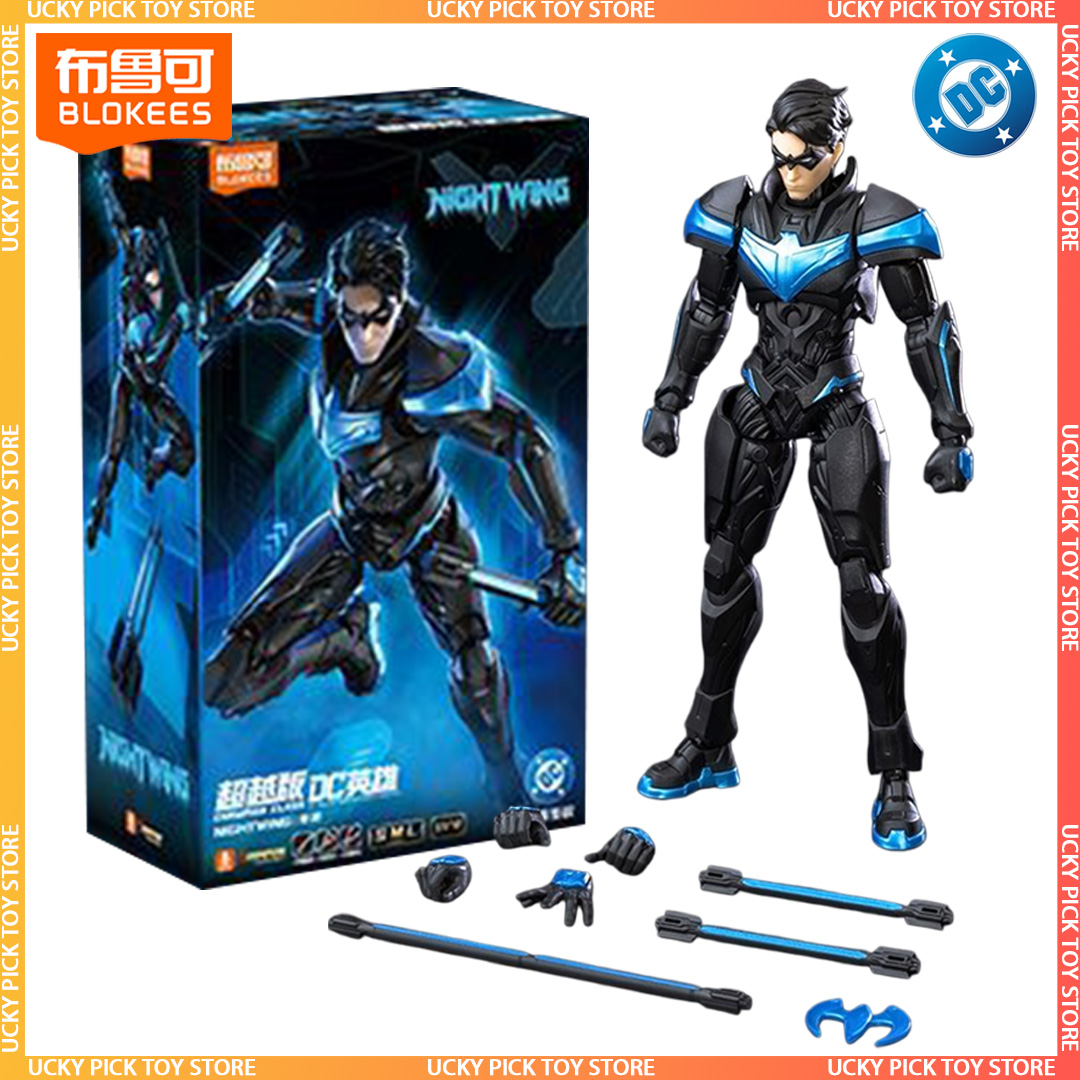 Model Kit Batman - 新しいブロキーズDCヒーローズシリーズチャンピオンクラスナイトウィングロビンアクションフィギュア可動モデル組み立てフィギュアスーパーマンバットマンフィギュア