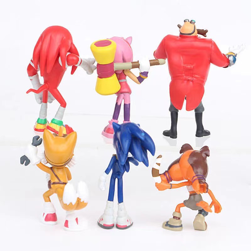 Model Kit Sonic - 6個/セット ソニック アクションフィギュア テイルズ ウェアホッグ ナックル