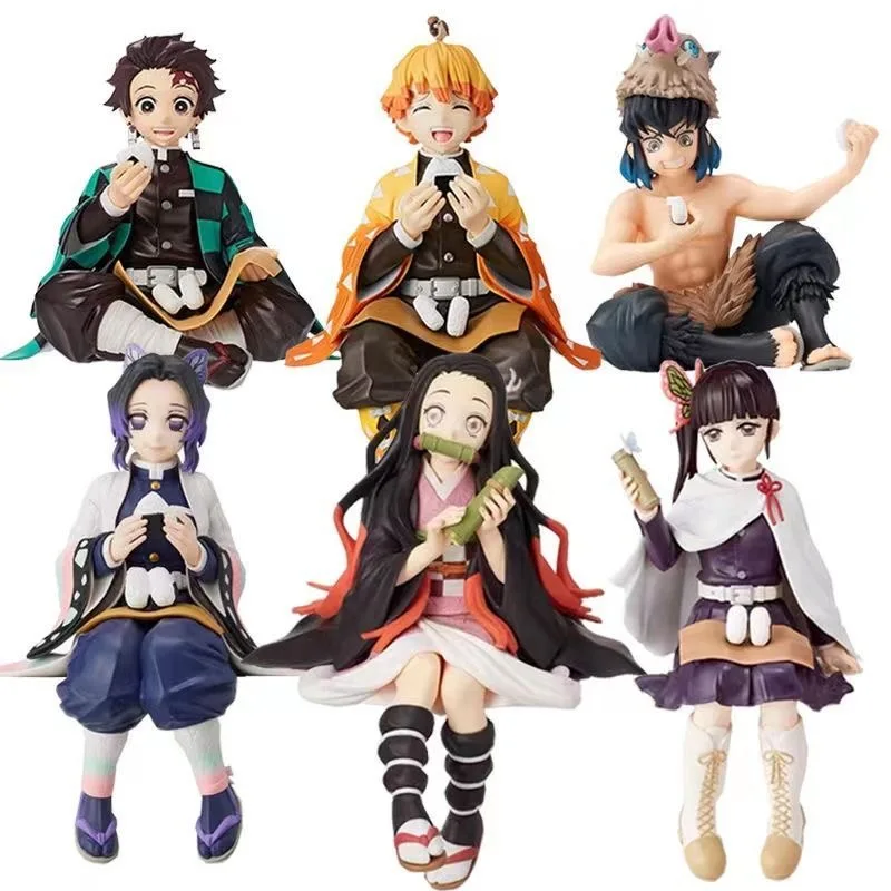Model Kit Nezuko - 2026年新作アニメ「鬼滅の刃」竈門炭治郎・竈門禰豆子 座り姿勢アクションフィギュア PVCモデル コレクション玩具