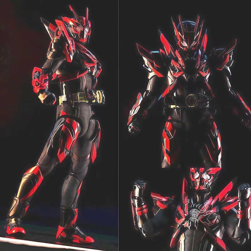 Model Kit Final Fantasy - 15 センチメートル仮面ライダーフィギュアタスクトランプカードアルティメットクーガアーク 01 クリエイティブタンク可動モデル置物デスクトップ装飾玩具ギフト