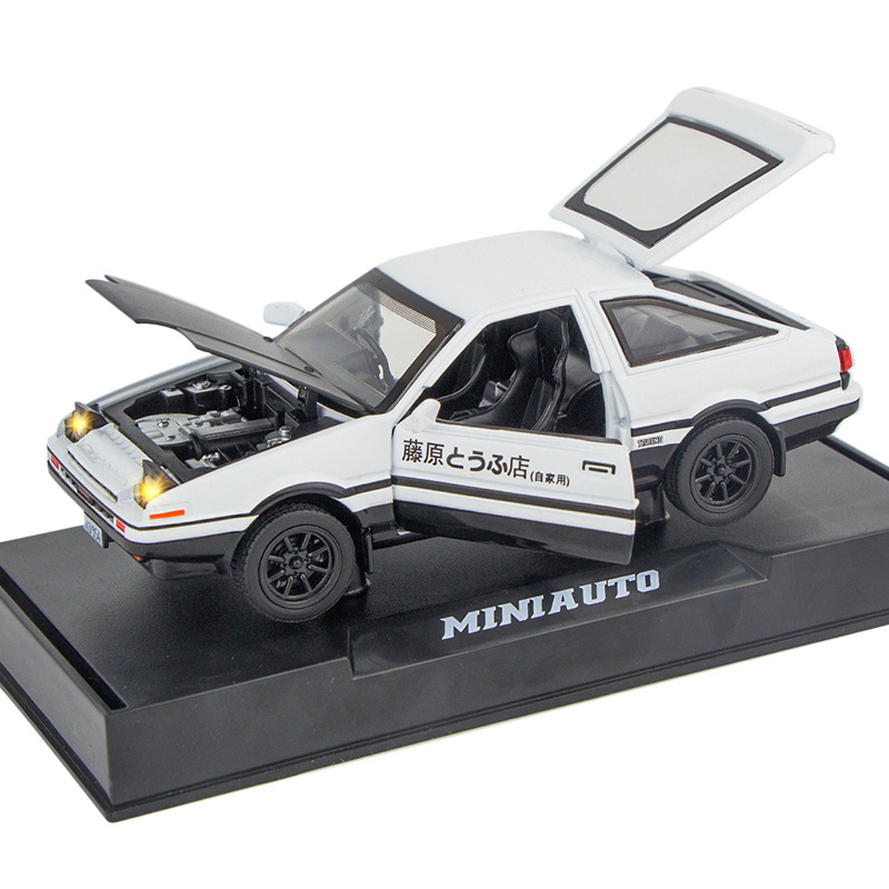 Model Kit Ae86 - 1:32スケール 頭文字D AE86 カーモデル玩具 ドア開閉可能 ミニチュアモデル