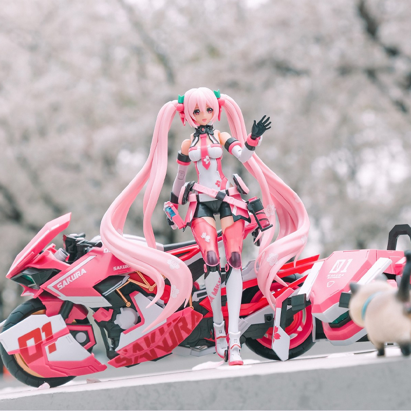 Model Kit Sonic - 本物のソススキル 初音ミク 桜未来: ピンクソニックブームメカ (シェンスキー コレクタブル)
