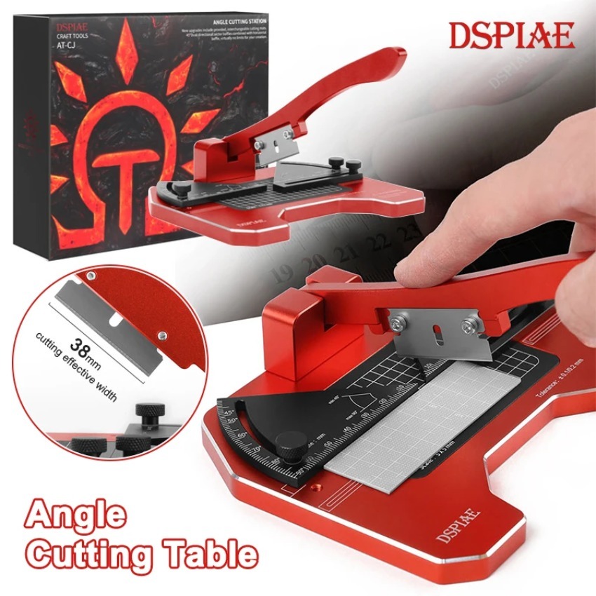 Model Kit Cutter - DSPIAE AT-CJ 固定角切断テーブルステーションハンドツールセット精密作業アルミ合金ホビー DIY 改造モデルツール