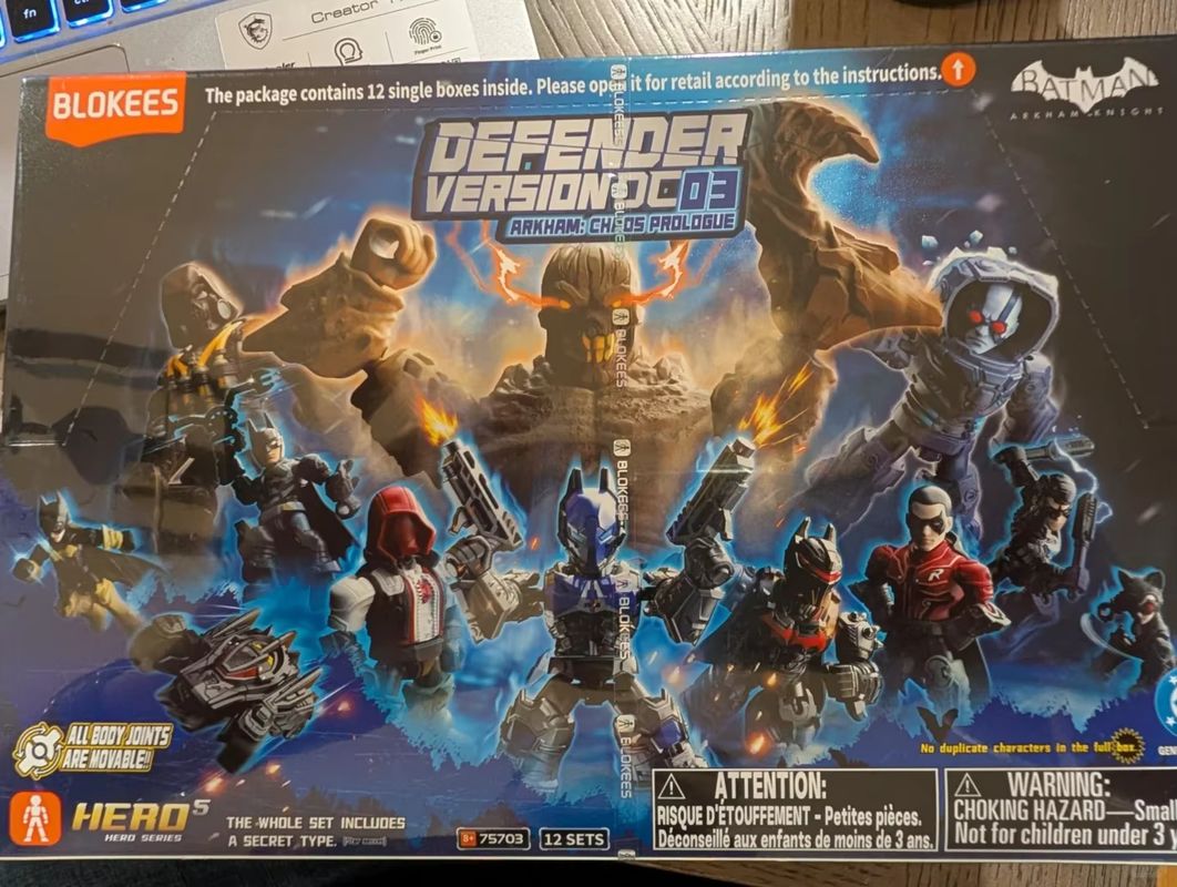 Model Kit Batman - 在庫あり Blokees DC ディフェンダーバージョン03 - アーカム：カオスプロローグシリーズ