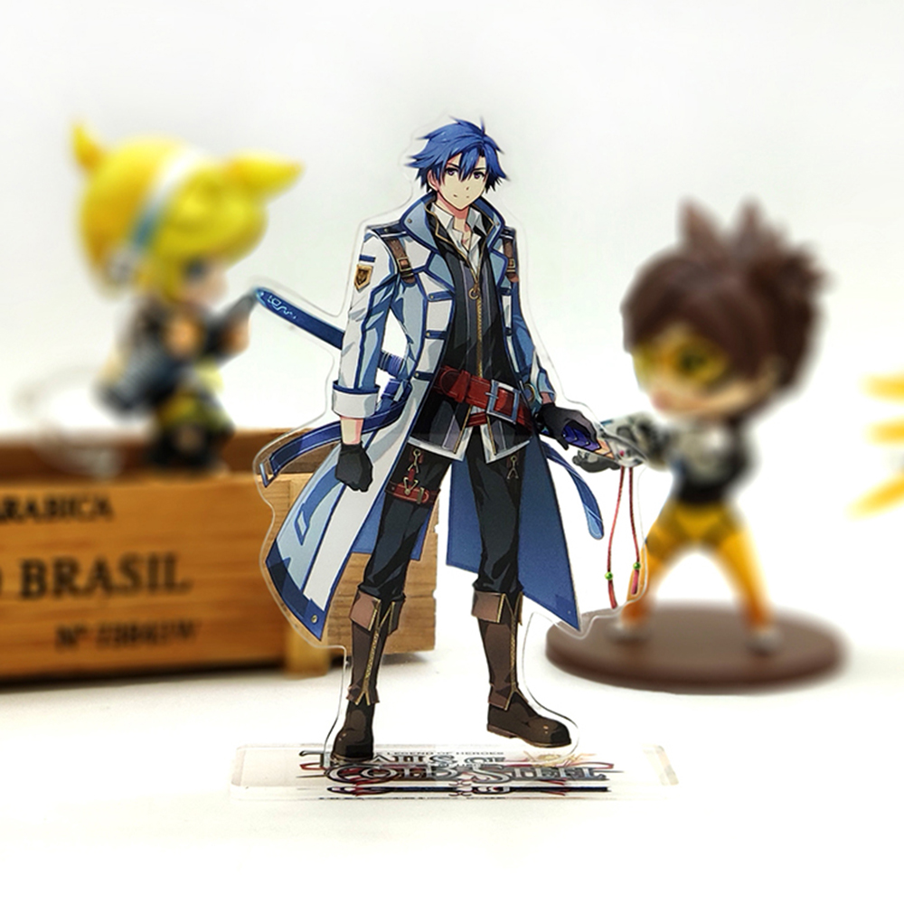 Model Kit Xenoblade - ヒーローの伝説コールドスチールのトレイルレーンシュワルツァーアクリルスタンドフィギュアモデルプレートホルダーケーキトッパーアニメ