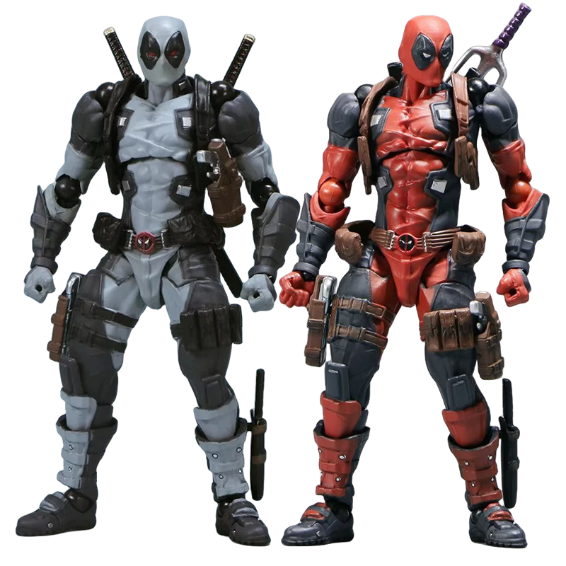 Model Kit Batman - アメージング山口デッドプール 2.0 グレーアクションフィギュアミュータントジョイント可動海洋堂ウェイド SHF モデル映画のおもちゃ子供のためのギフト