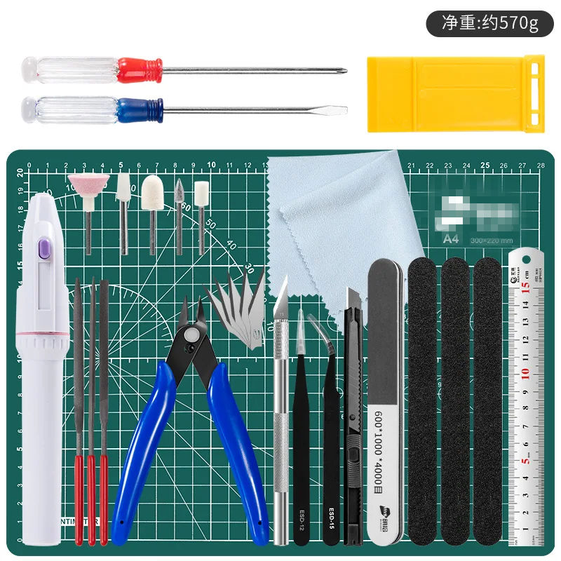 Model Kit Tweezers - forGunpla モデル構築ツールキット ニッパー ホビーナイフ カッティングマット ピンセット