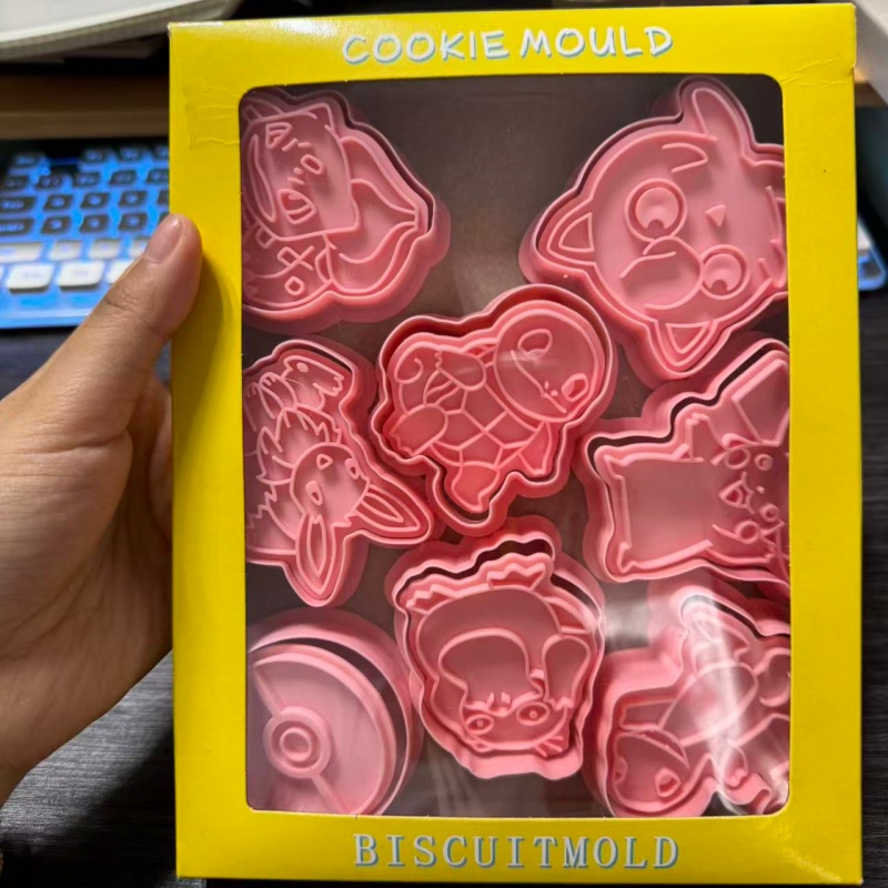 Model Kit Cutter - 新しい 6 ピース/セットポケモンフィギュアクッキーカッター漫画 DIY ベーカリー型ビスケットプレススタンプエンボッサーシュガーペーストケーキ型おもちゃ