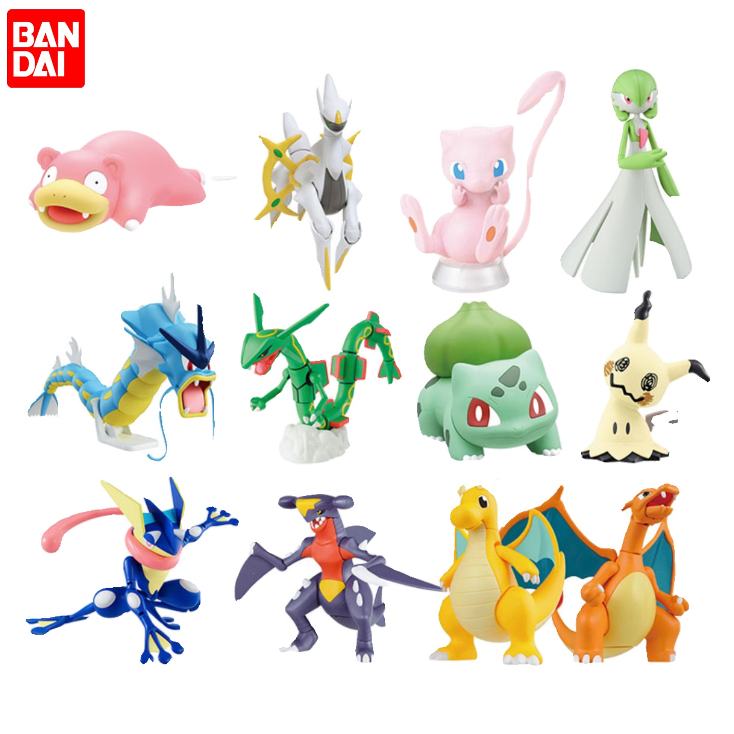 Model Kit Quick Mew - オリジナルバンダイポケモンモデルキットクイックアニメピカチュウヒトカゲミュウイーブイアクションフィギュア組立モデルの装飾子供のおもちゃのギフト