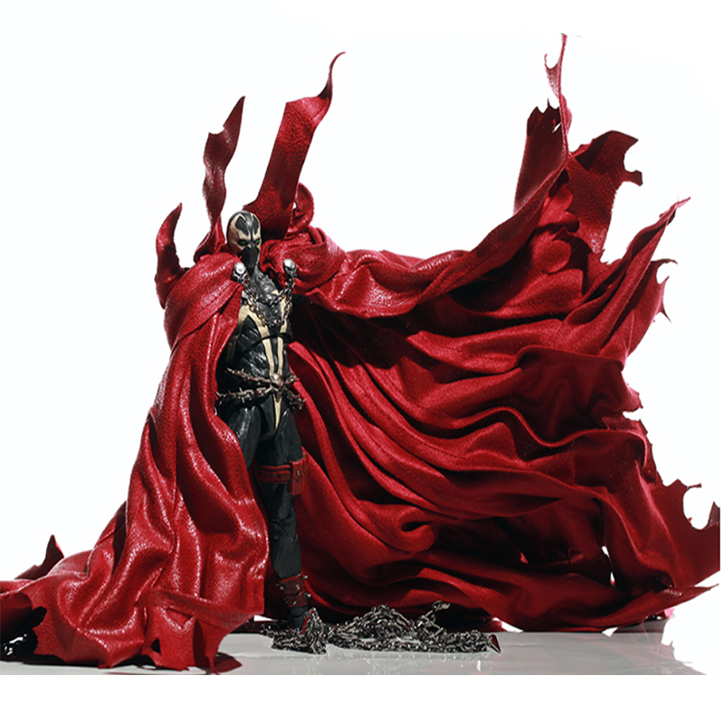 Model Kit Batman - 1/12,spawnハッピーレッドバスローブ,アクセサリースカーフ,高級ケープ,チェーン人形付き,おもちゃモデル,部品,クリスマス用