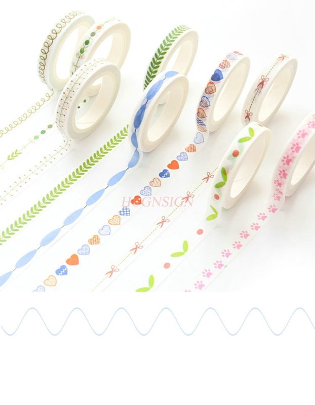 1ロールの紙テープ、フォトアルバム、手書き日記、DIY成長マ - Masking Tape Thin のレビューと価格
