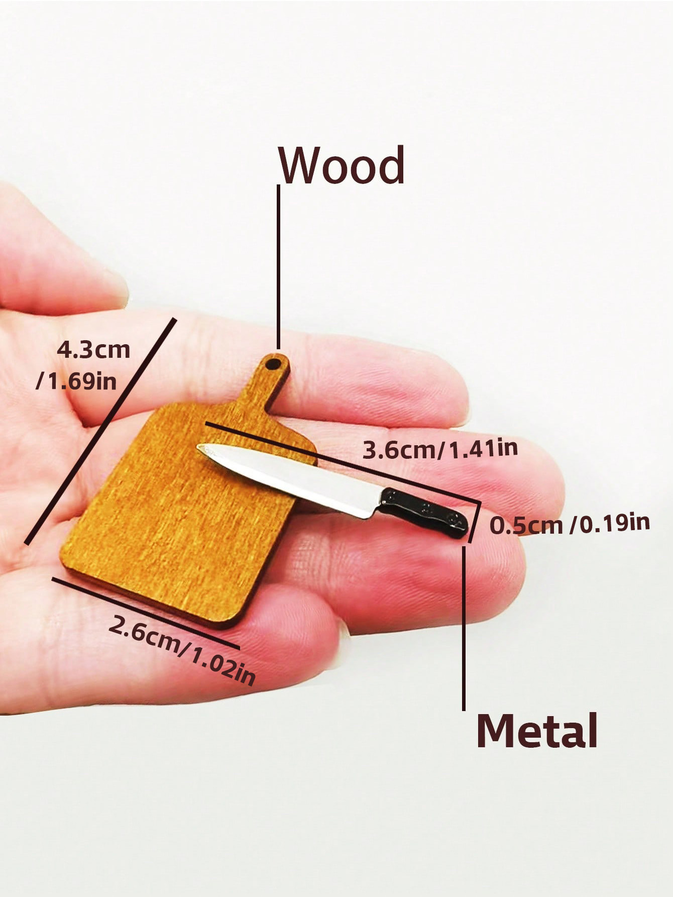 ドールハウスミニキッチンセットまな板フルーツナイフ包丁モデル - Model Kit Cutter のレビューと価格
