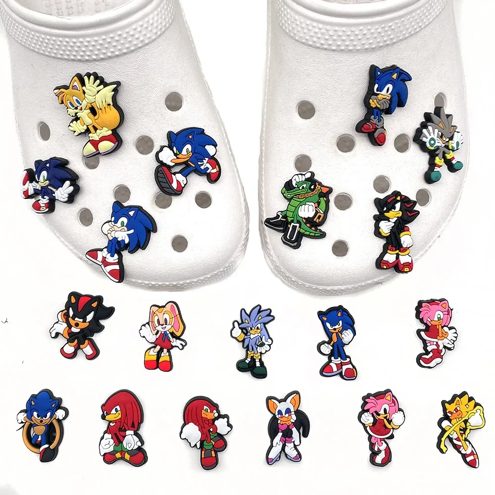 20 ピース/セットゲーム漫画ハリネズミ穴靴靴花のおもちゃソ - Model Kit Sonic のレビューと価格