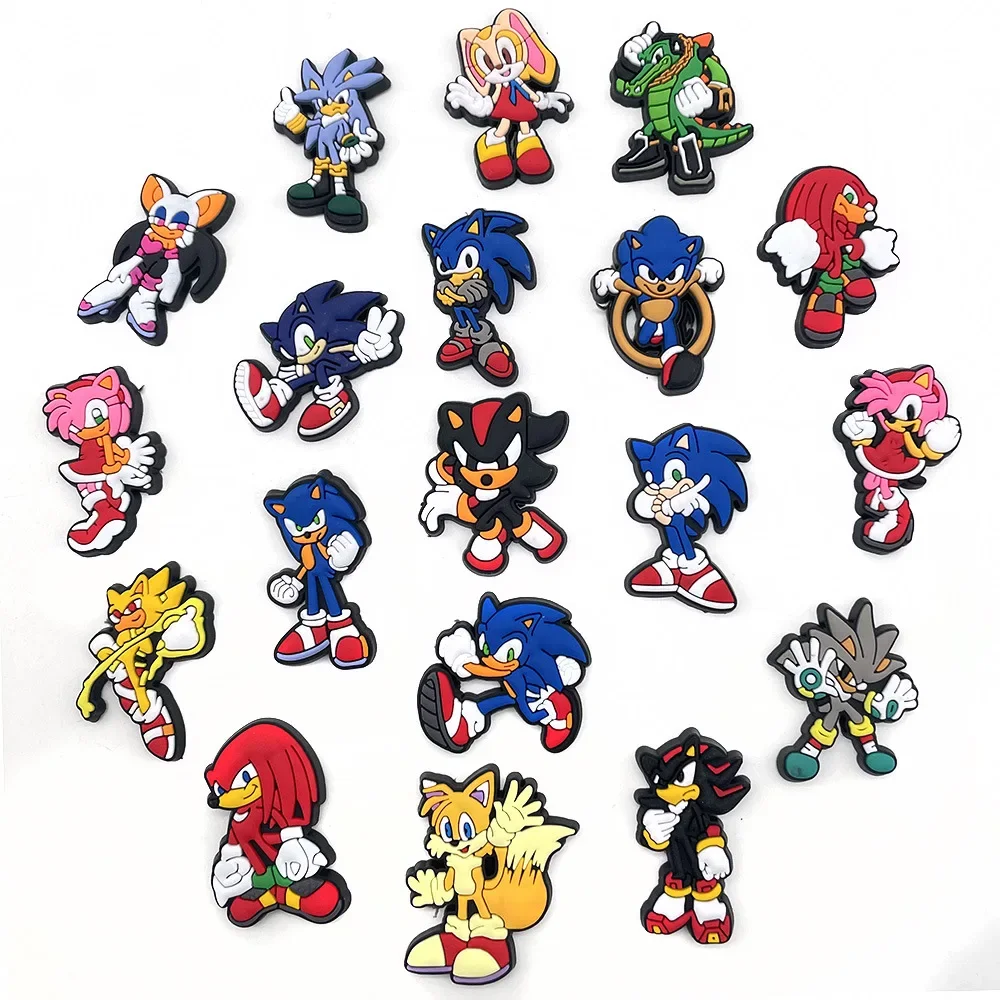 20 ピース/セットゲーム漫画ハリネズミ穴靴靴花のおもちゃソ - Model Kit Sonic のレビューと価格