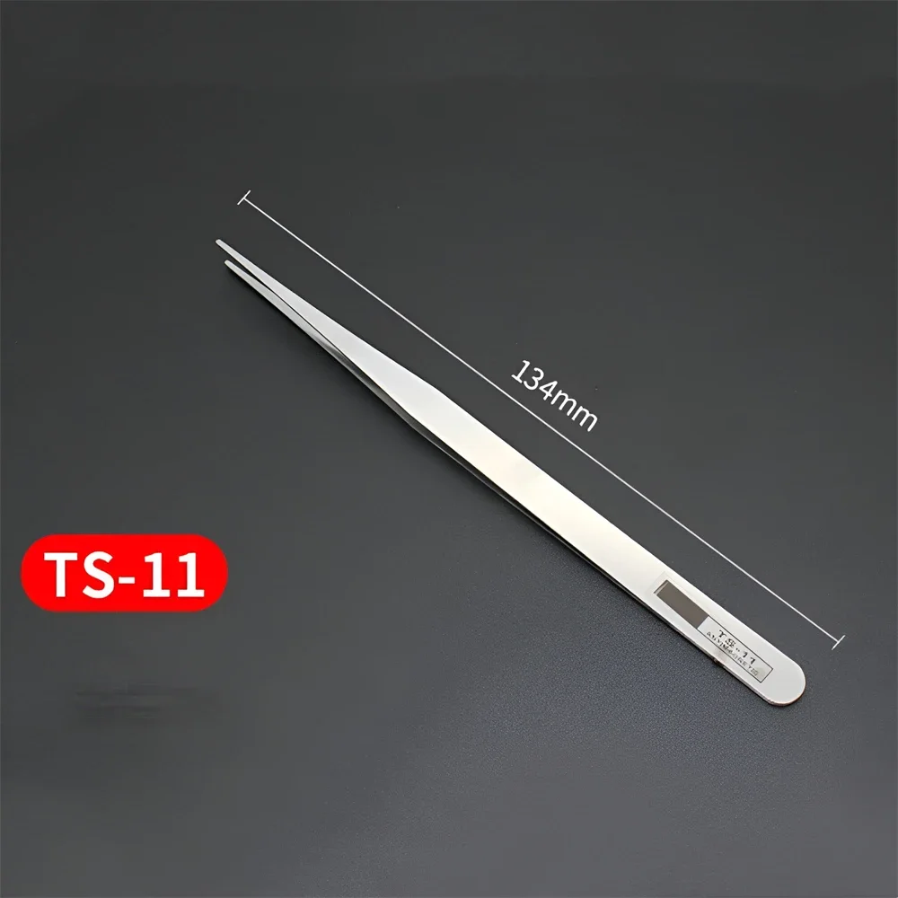 6 個の帯電防止ステンレス鋼ピンセットセットストレートカーブ - Model Kit Tweezers のレビューと価格