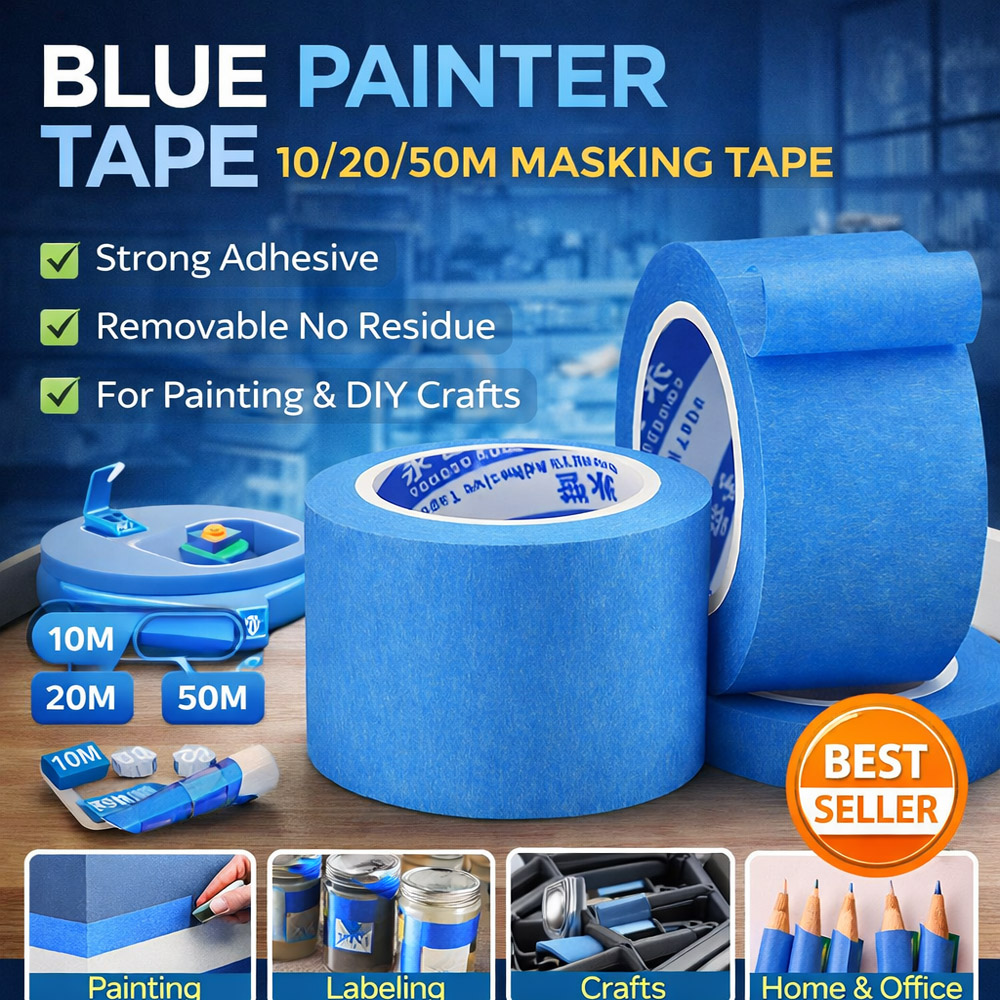 ブルーペインターテープ 10/20/50M マスキングテープ - Model Kit Paint Remover のレビューと価格
