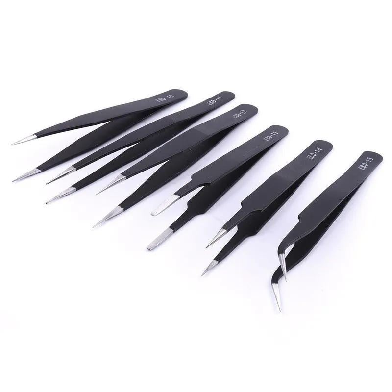 VETUS 帯電防止ステンレス鋼ピンセット Set6PC1. - Model Kit Tweezers のレビューと価格