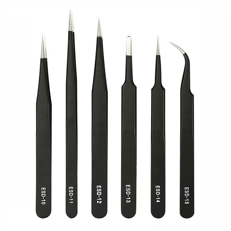 精密ピンセットセット ESD 帯電防止修理ツール電子機器修理 - Model Kit Tweezers のレビューと価格