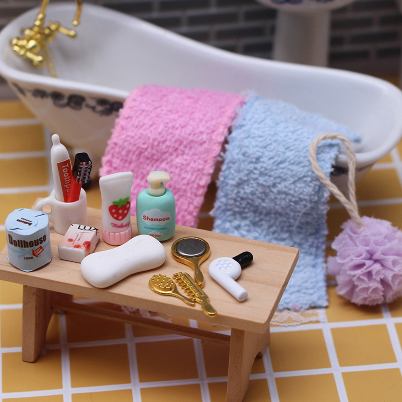 ドールハウスミニチュア実用的なバスルームアクセサリーヘアドラ - Model Kit Toy のレビューと価格