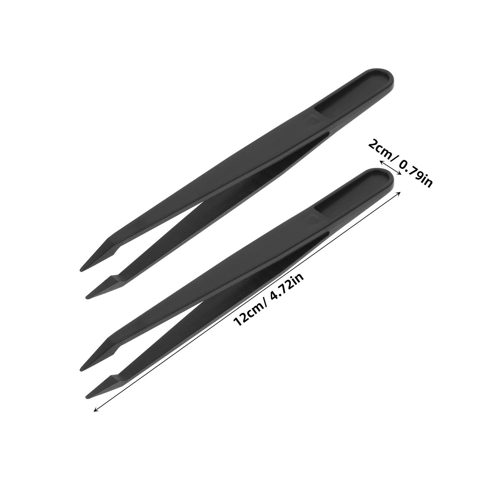 10個入り プラスチック精密ピンセット 先端が尖った快適グリ - Model Kit Tweezers のレビューと価格