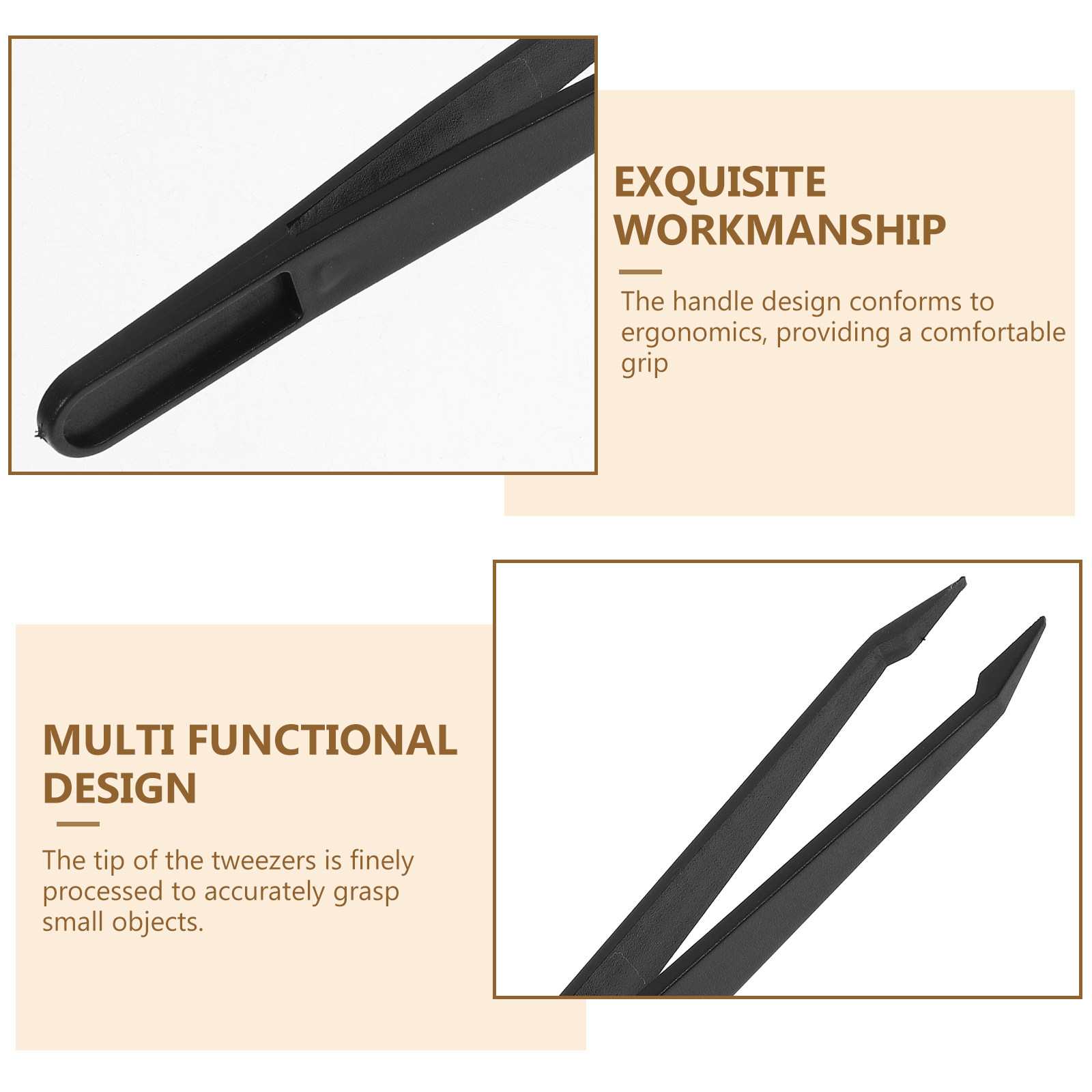 10個入り プラスチック精密ピンセット 先端が尖った快適グリ - Model Kit Tweezers のレビューと価格