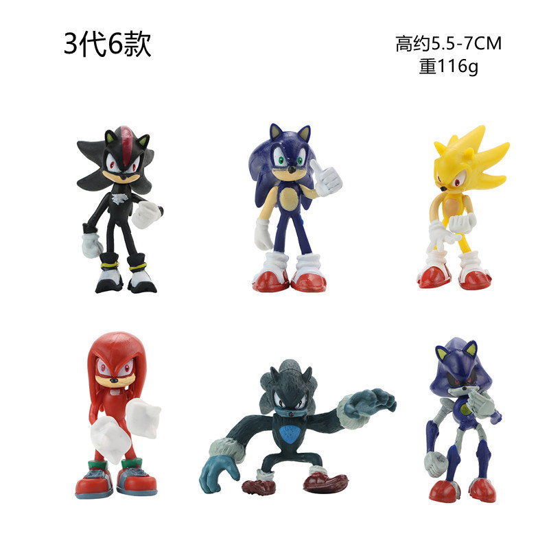 6個/セット ソニック アクションフィギュア テイルズ ウェ - Model Kit Sonic のレビューと価格