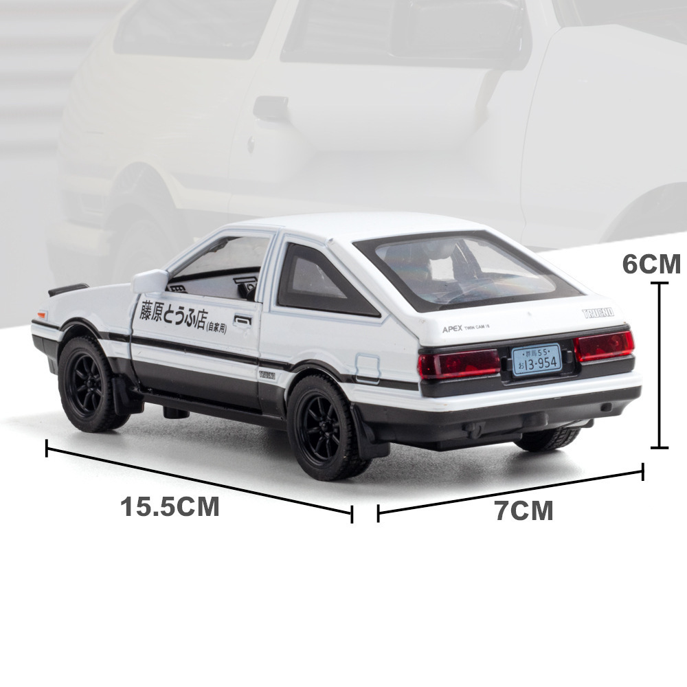 1:32 イニシャルD AE86カーモデルおもちゃ ドア開閉 - Model Kit Ae86 のレビューと価格