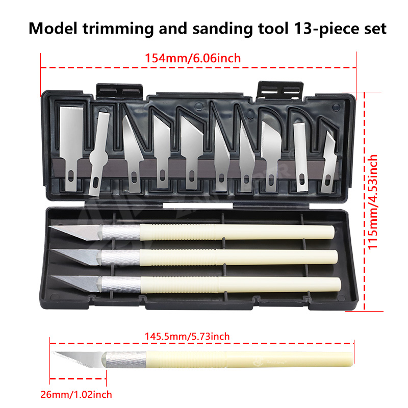 3D モデル研削ツールバリ取り彫刻ナイフキット彫刻ツール D - Model Kit Cutter のレビューと価格