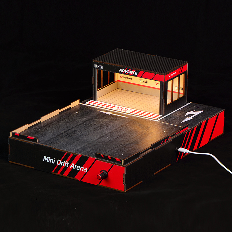 1:64スケールDIYドリフトトラックジオラマ（回転ステージ - Model Kit Car のレビューと価格