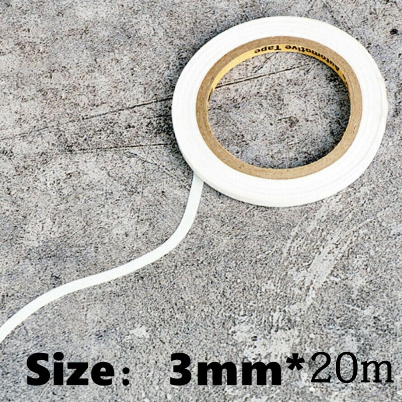2 ロール白柔軟な曲線マスキングテープ RC モデルスプレー - Masking Tape Thin のレビューと価格