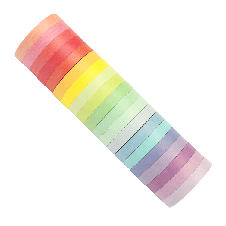 20 ロール 7.5 ミリメートルカラフルな和紙テープセット - Masking Tape Thin のレビューと価格