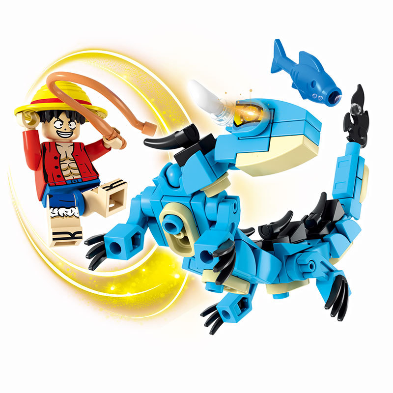 8in1 ワンピースビルディングブロックブルードラゴンカイド - Model Kit One Piece Bandai のレビューと価格