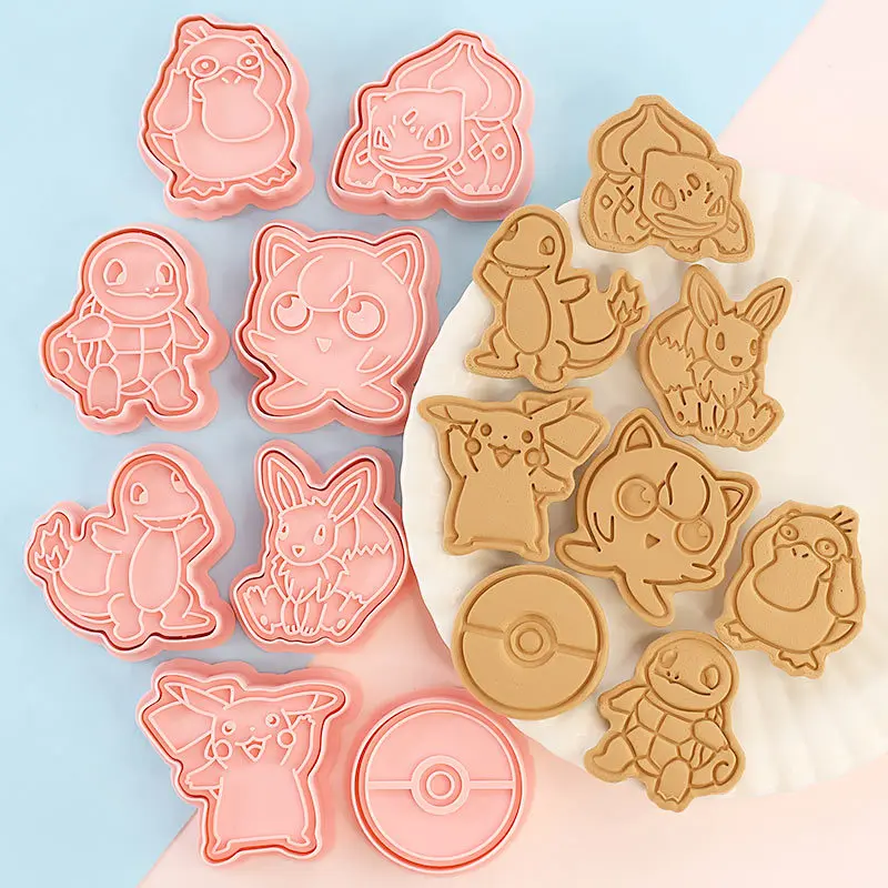 新しい 6 ピース/セットポケモンフィギュアクッキーカッター - Model Kit Cutter のレビューと価格